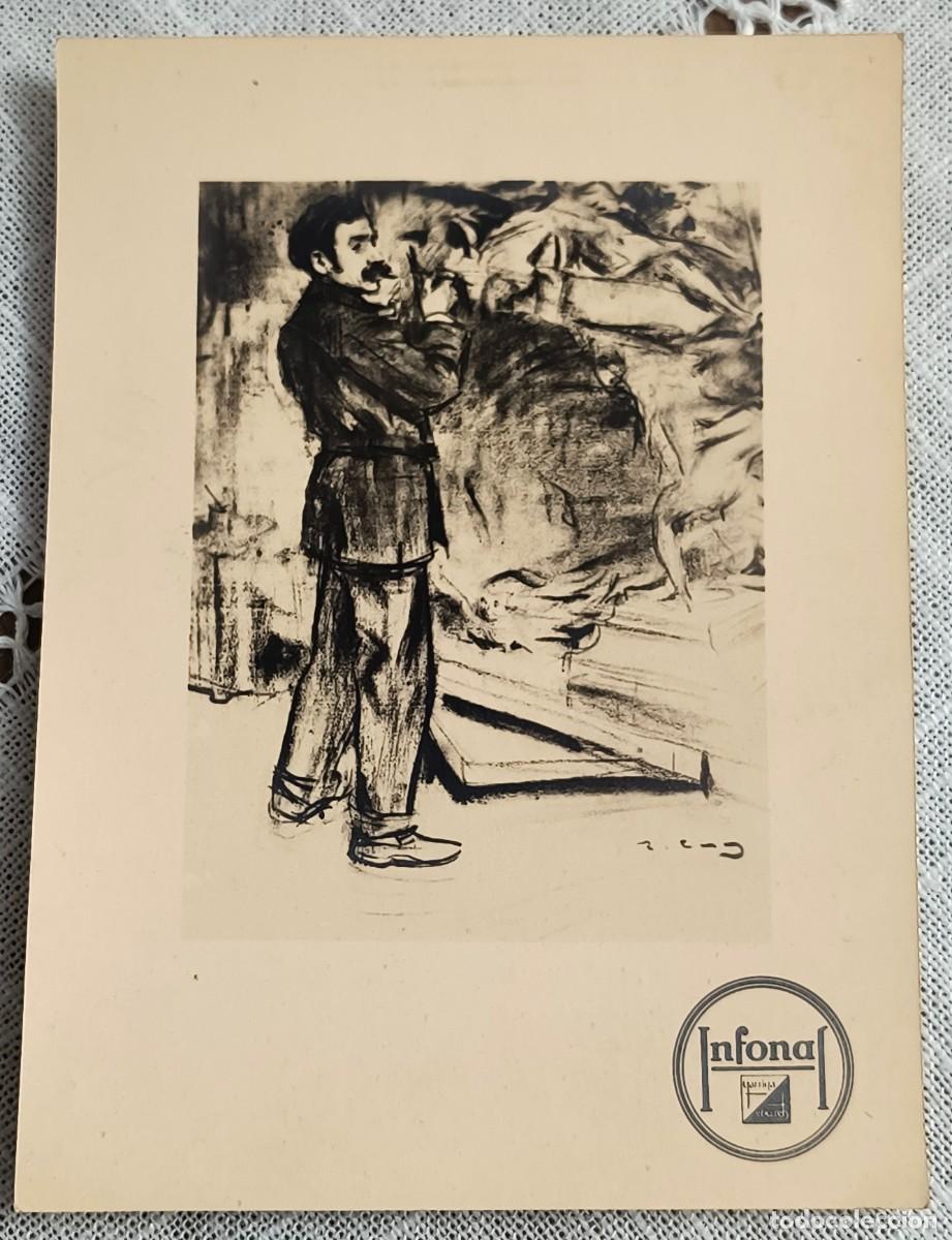 Postales: POSTAL - MARIANO BENLLIURE / OBSEQUIO INFONAL - DIBUJO RAM&Oacute;N CASAS