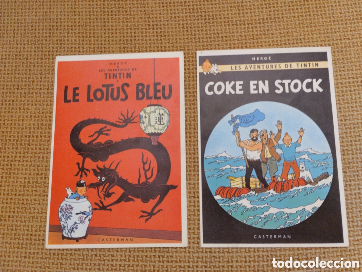 Postales: Lote de postales antiguas Tintin