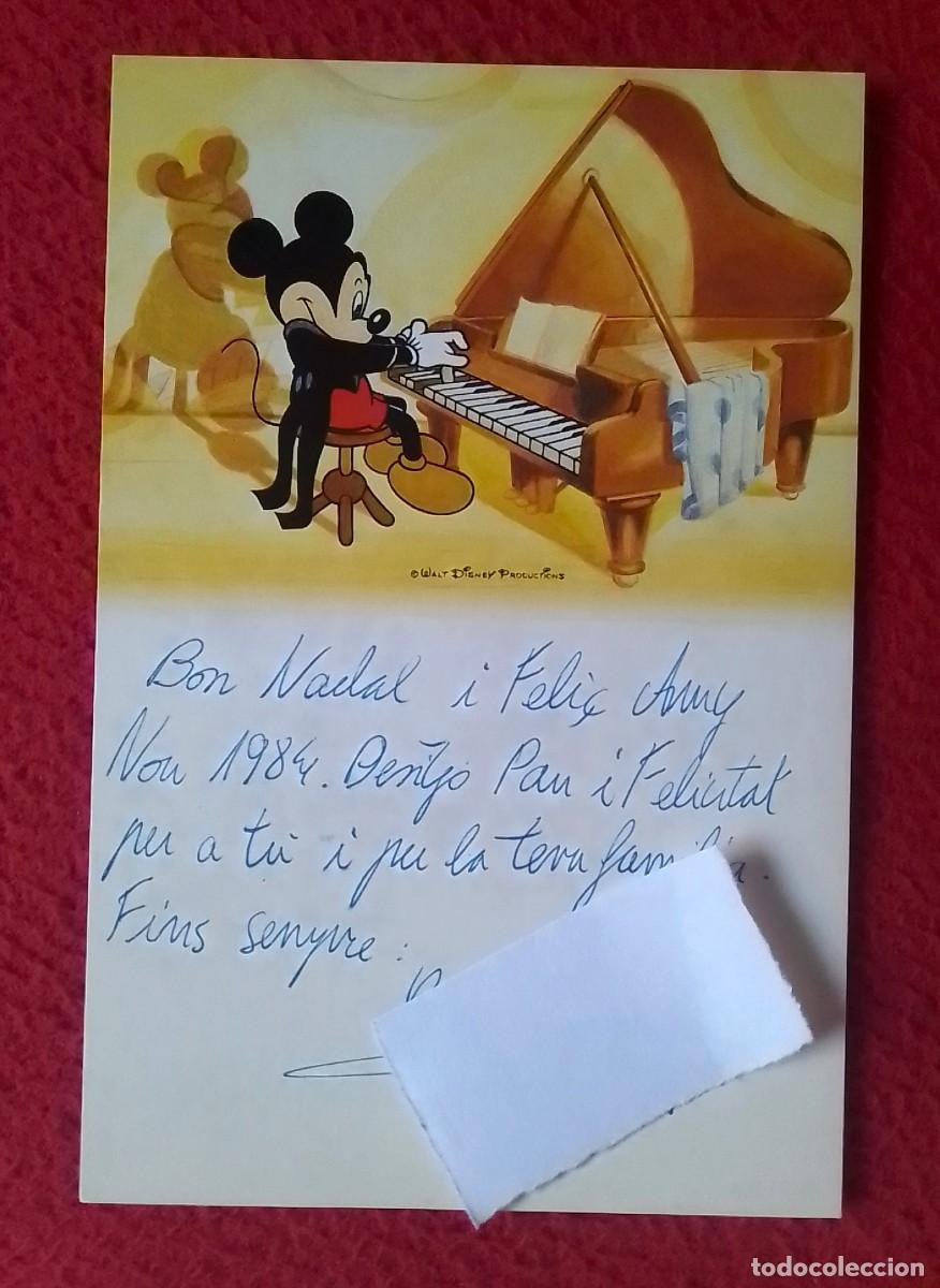 Postales: ANTIGUA POSTAL POST CARD MICKEY MOUSE DE WALT DISNEY RAT&Oacute;N, EDITADA EN JAP&Oacute;N JAPAN, TOCANDO EL PIANO