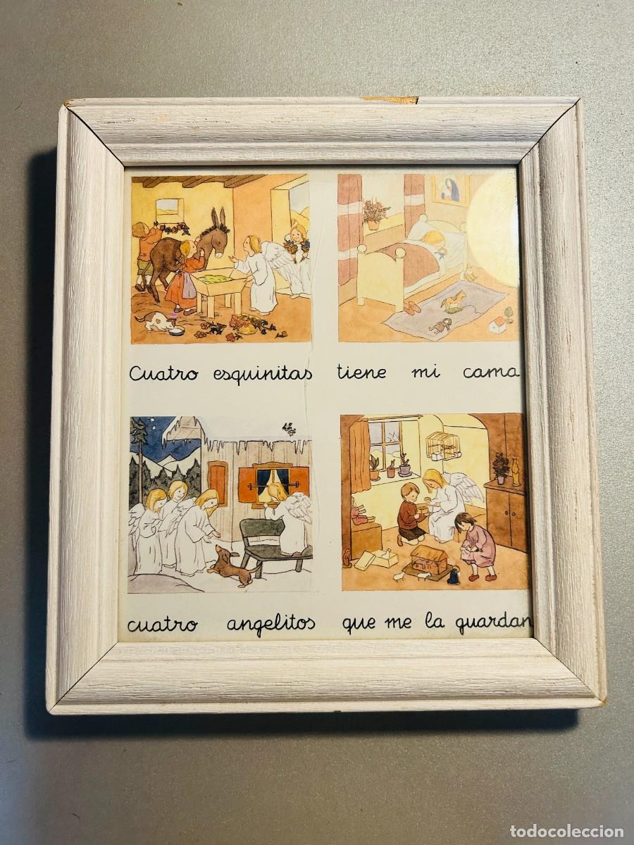Postales: Cuadro infantil con la oraci&oacute;n tradicional