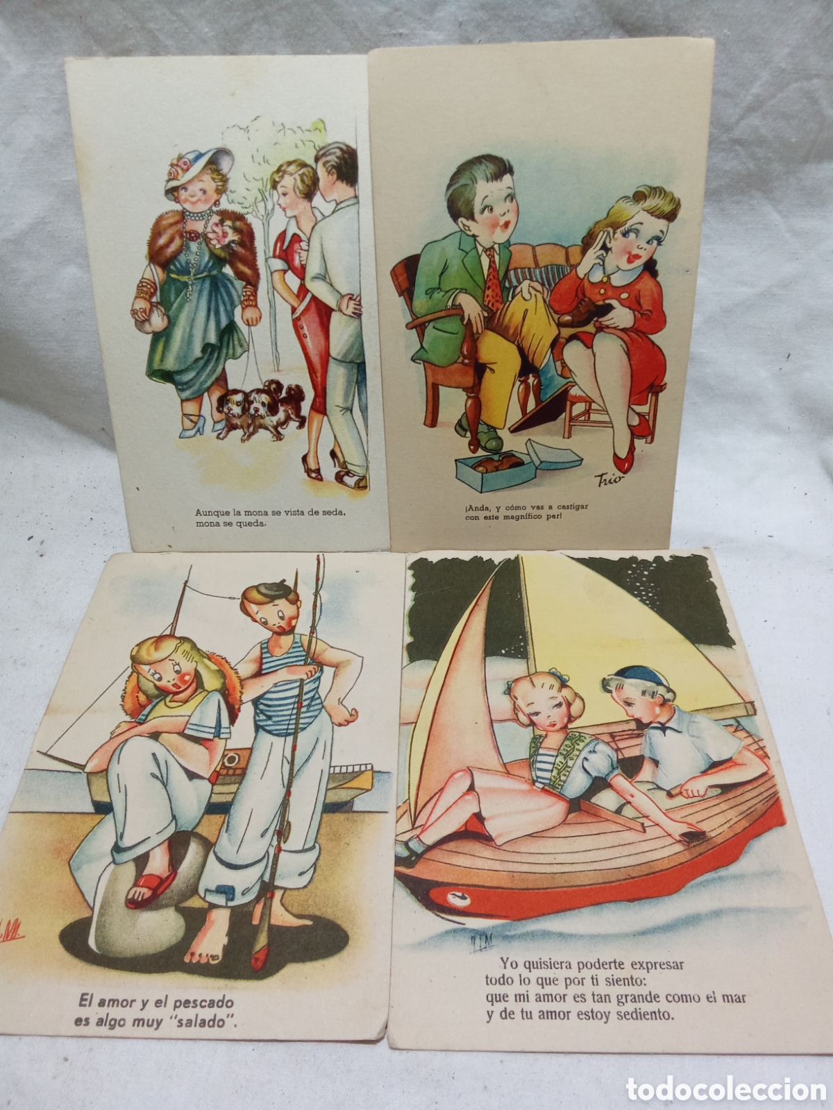 Postkarten: LOTE 2 DE 4 PRECIOSAS POSTALES