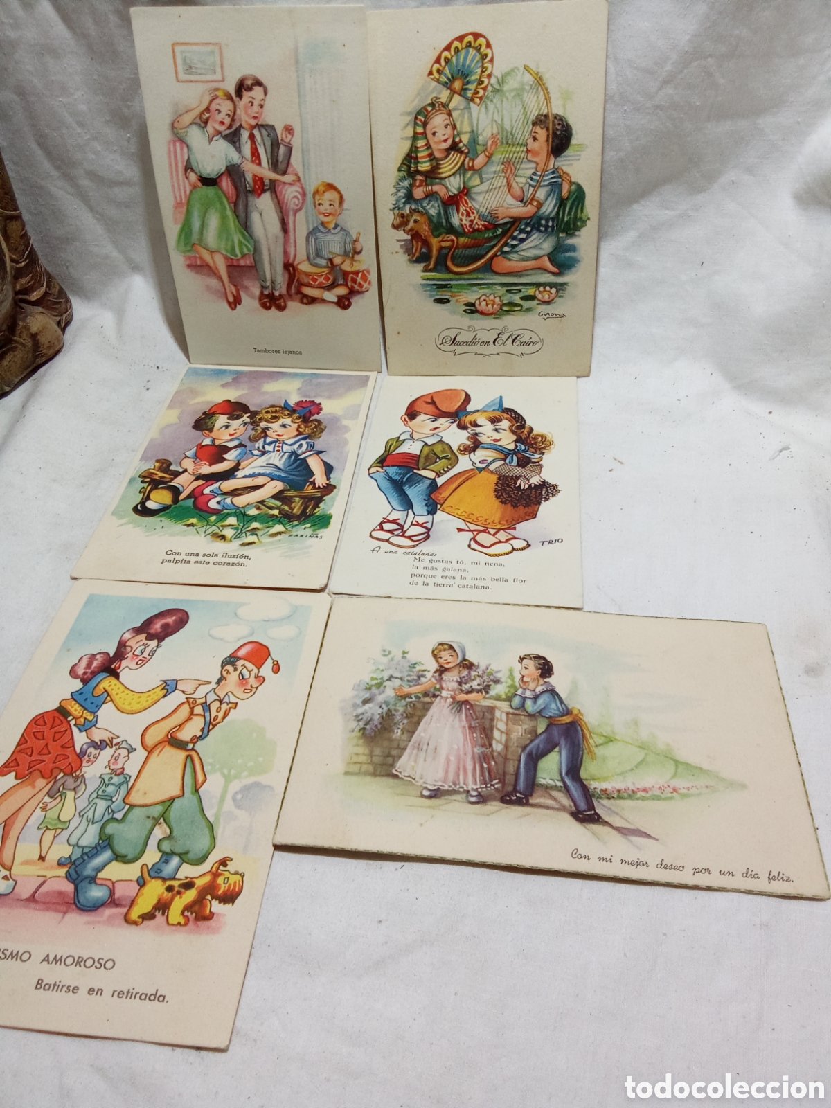 Postcards: LOTE 6 DE 6 PRECIOSAS POSTALES