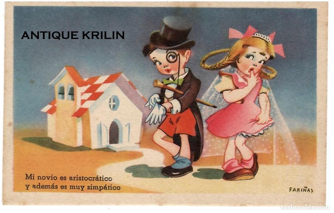 Postkarten: POSTAL EDICIONES RUTA SERIE 12 / ILUSTRA FARI&Ntilde;AS / SIN FRANQUEAR PERO ESCRITA