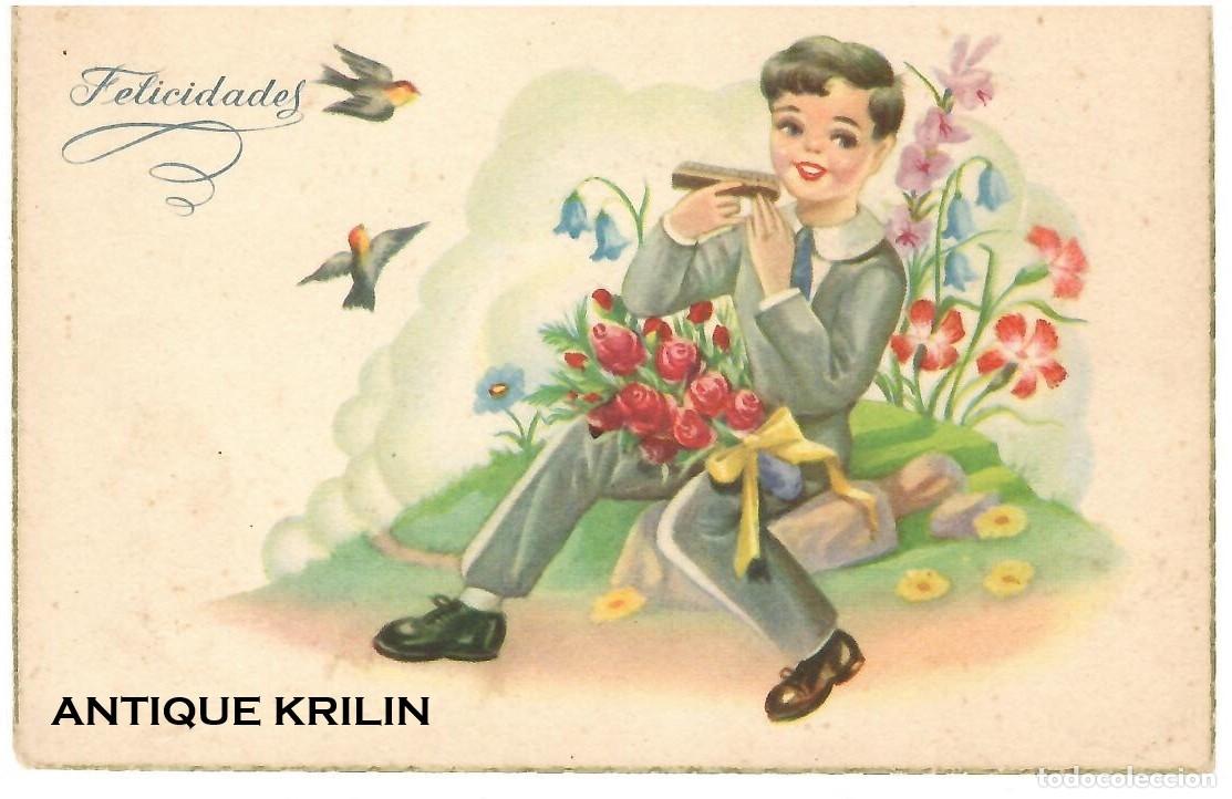 Postales: POSTAL EDITORIAL ARTIGAS SIRENITA SERIE 1076 / FELICIDADES / SIN FRANQUEAR