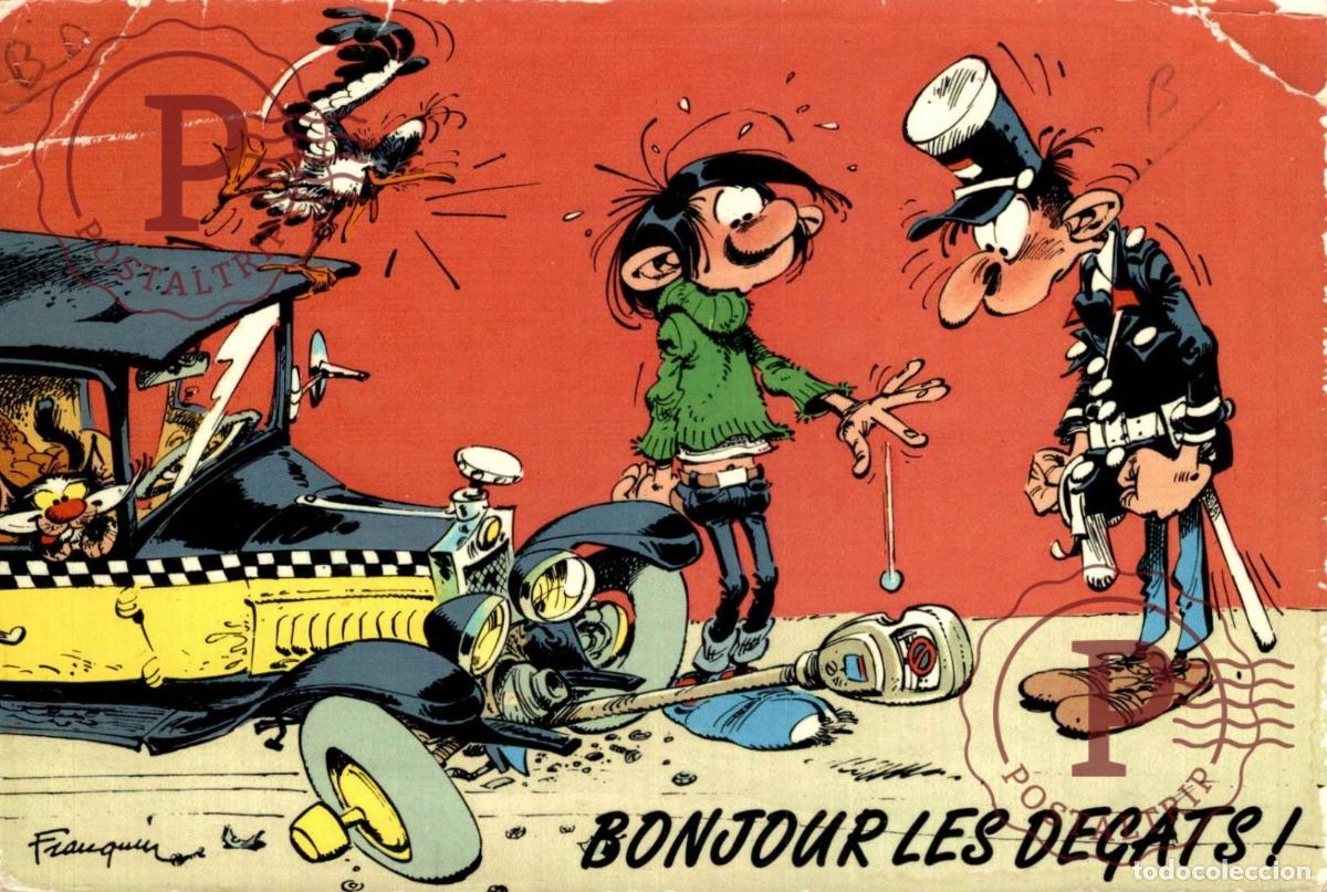 Postkarten: ILUSTRADA. ILLUSTRATEUR. BONJOUR LES DEGATS