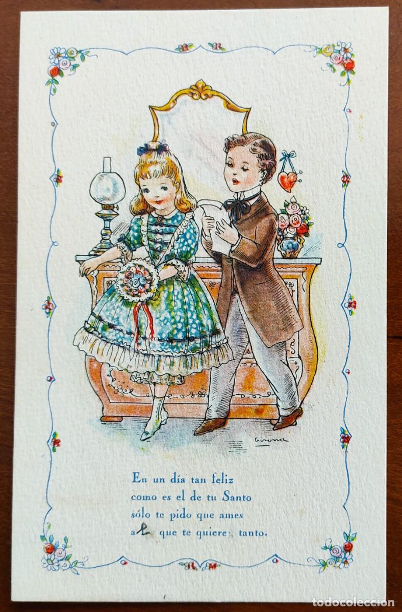 Postcards: POSTAL EN UN D&Iacute;A TAN FELIZ... - FECHADA A&Ntilde;O 1946 - EDICIONES DEL ARTE SERIE 62