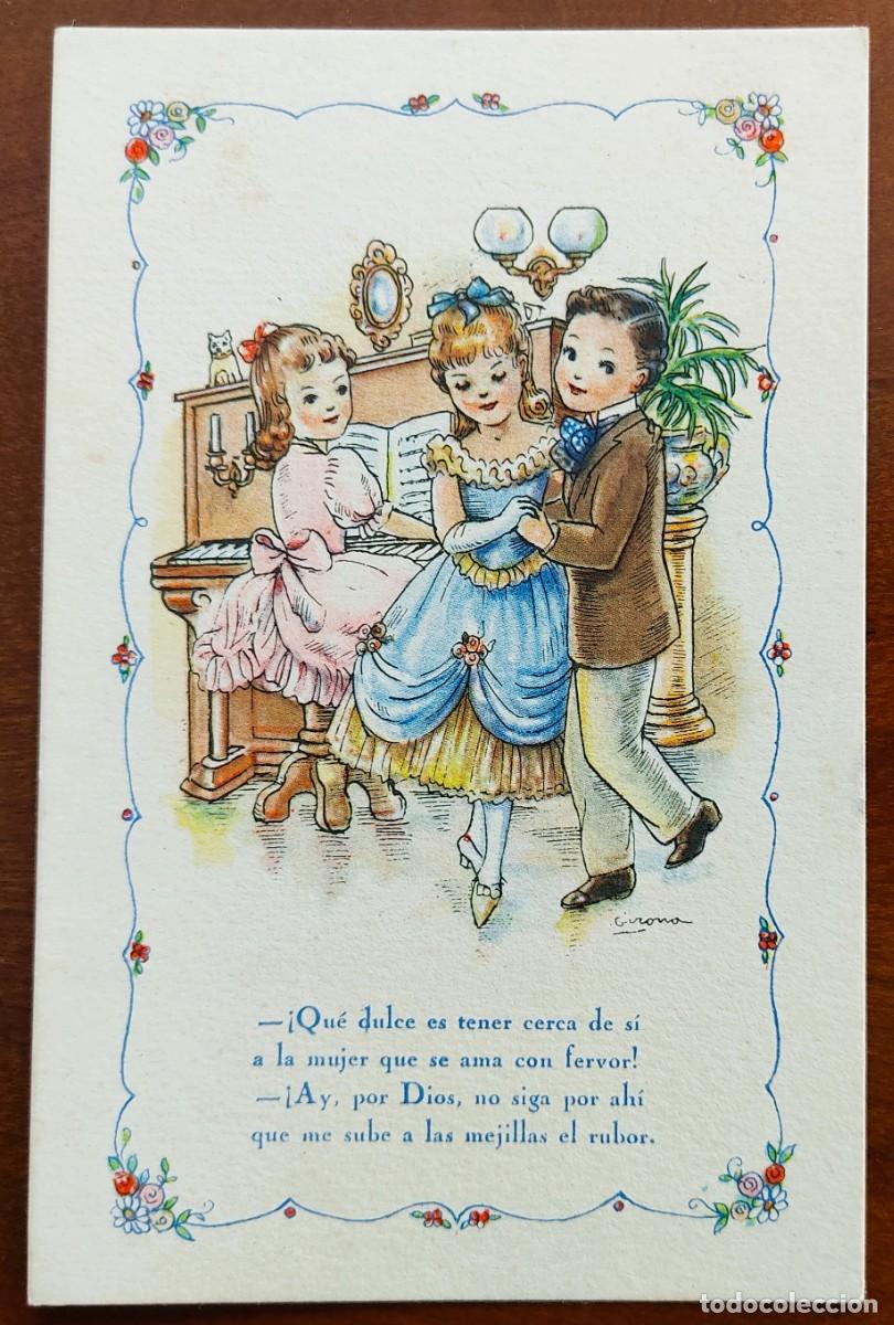 Postcards: POSTAL QU&Eacute; DULCE ES TENER CERCA DE S&Iacute;... - FECHADA A&Ntilde;O 1944 - EDICIONES DEL ARTE SERIE 62