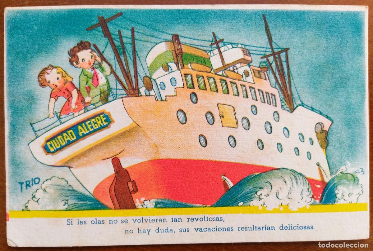 Postcards: POSTAL SI LAS OLAS NO SE VOLVIERAN TAN REVOLTOSAS... - EDICIONES TR&Iacute;O SERIE 26