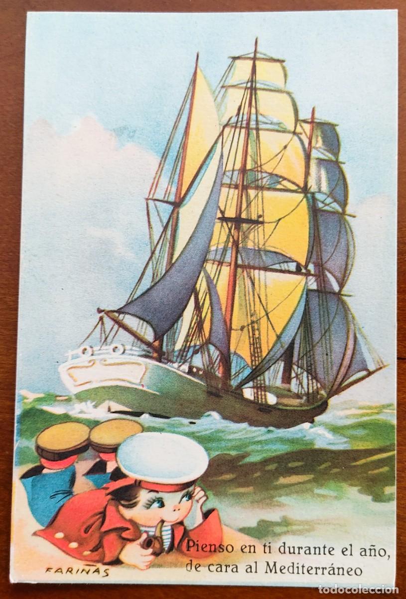 Postcards: POSTAL PIENSO EN TI DURANTE EL A&Ntilde;O,... - POR FARI&Ntilde;AS - PD SERIE 811