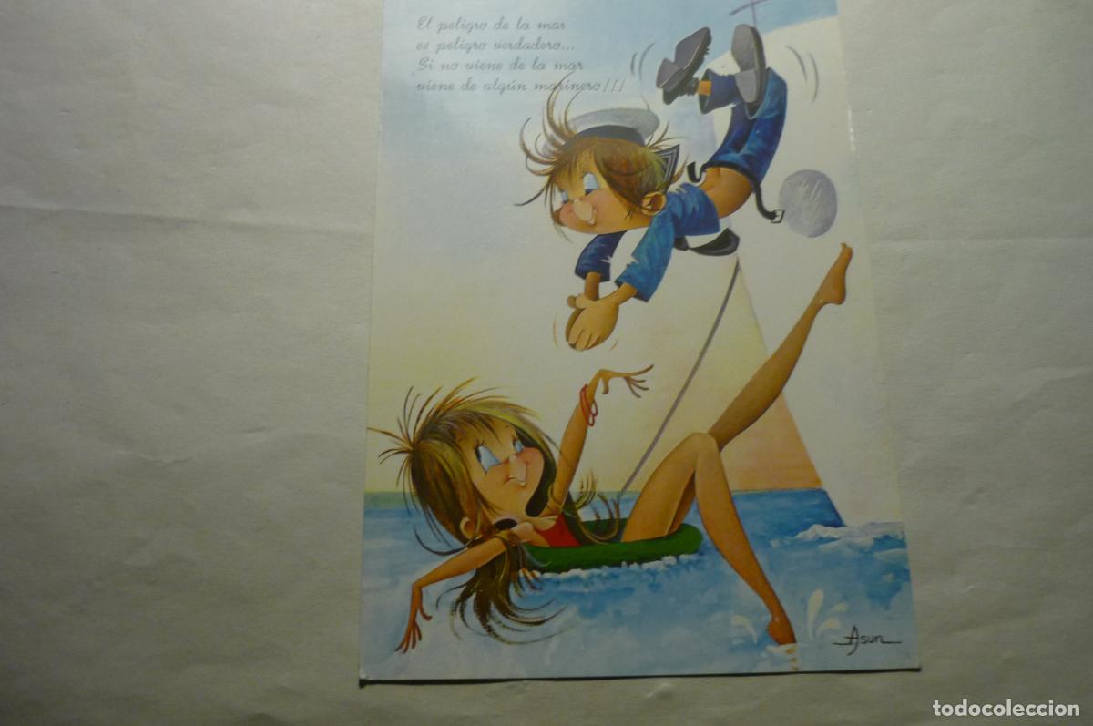 Postcards: postal militar marino dibujo asun cy z 7050