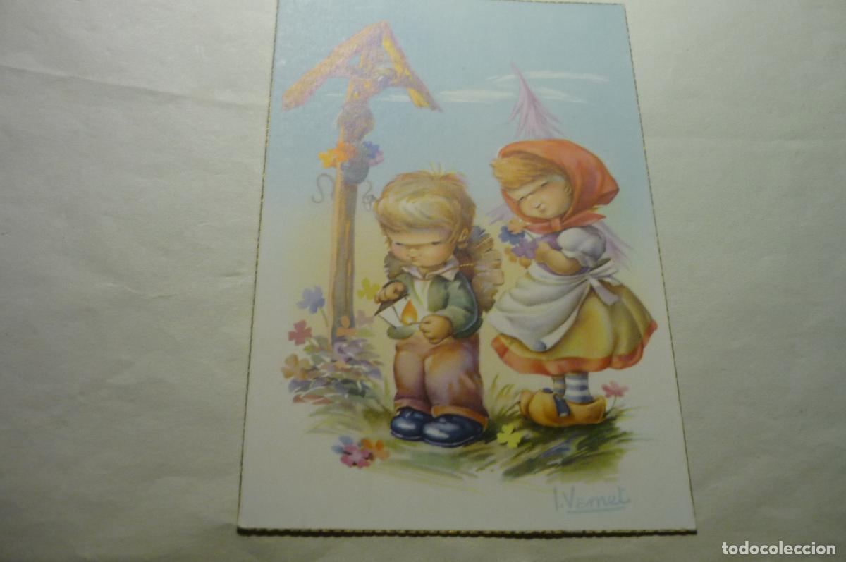 Postcards: postal ni&ntilde;os dibujo vernet c y z 547.b