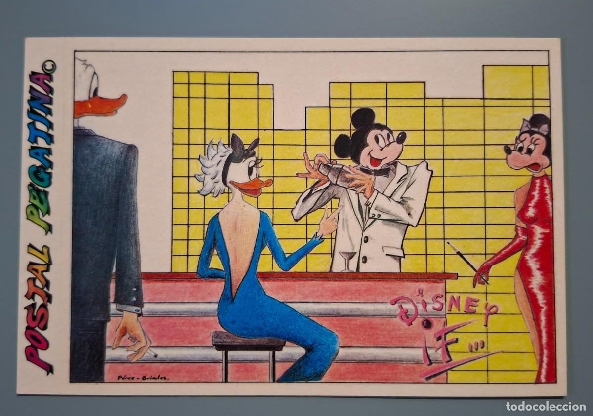 Postales: POSTAL PEGATINA, DISNEY IF 1985, MICKEY MINNIE, PREMIO MEJORES DISFRACES COLABORA RON BACARDI .A3884