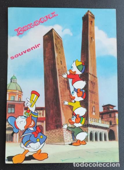 Postales: PATO DONALD, BOLOGNA LA DUE TORRI, BOLONIA ITALIA, POSTAL ANTIGUA A&Ntilde;O 1963