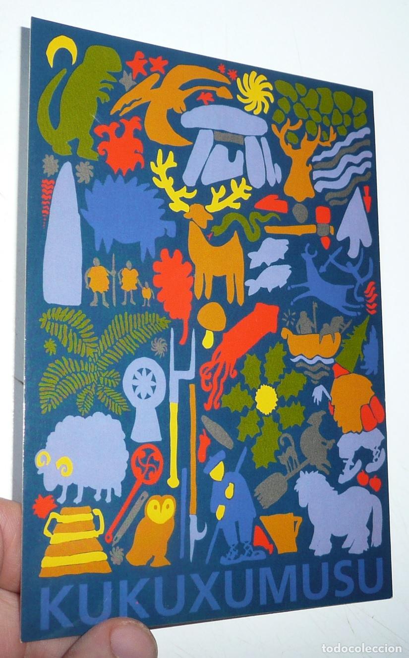 Postales: Postal Kukuxumusu N&ordm; 32. Desde la prehistoria hasta hoy. Mikel Urmeneta (1997)