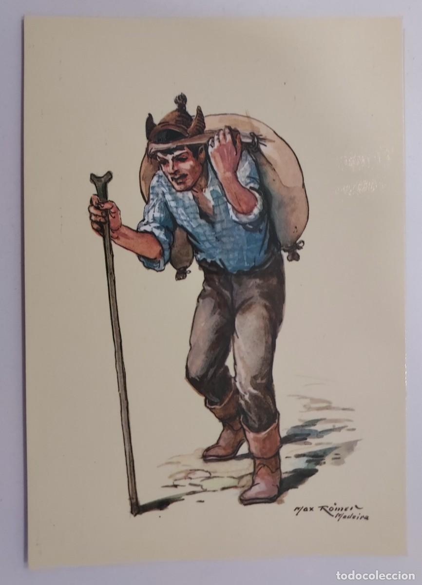 Postales: POSTAL ILUSTRADOR MAX ROMER. TIPOS. BORRACHEIRO. PORTUGAL MADEIRA TURISMO