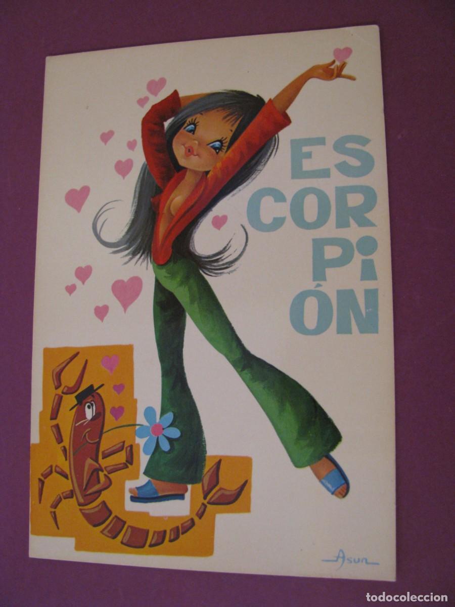 Postales: POSTAL DE IL. ASUN. HOROSCOPO, ESCORPION. C. Y Z. 7809/A