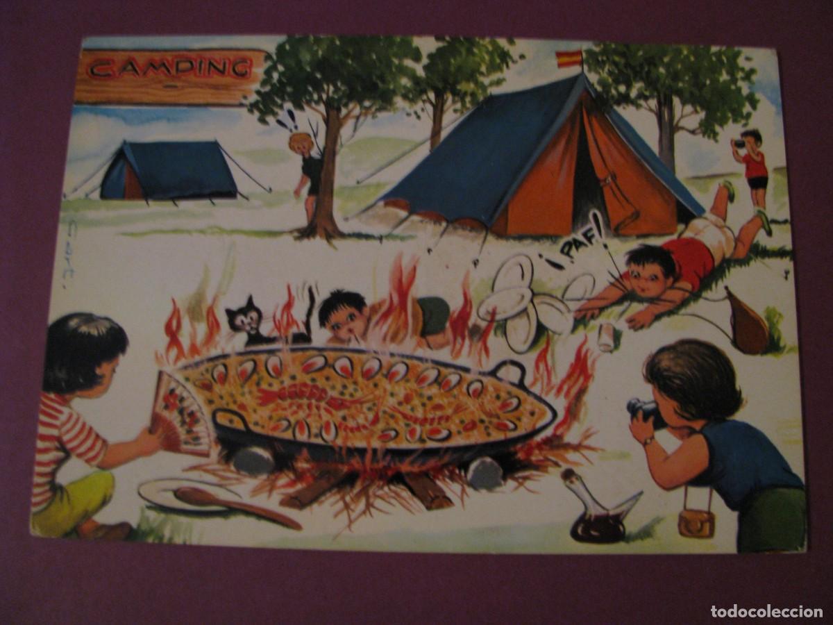 Postales: POSTAL DIBUJO, CARICATURA. VACACIONES. ACCIDENTE IMPREVISTO. SAVIR 543.