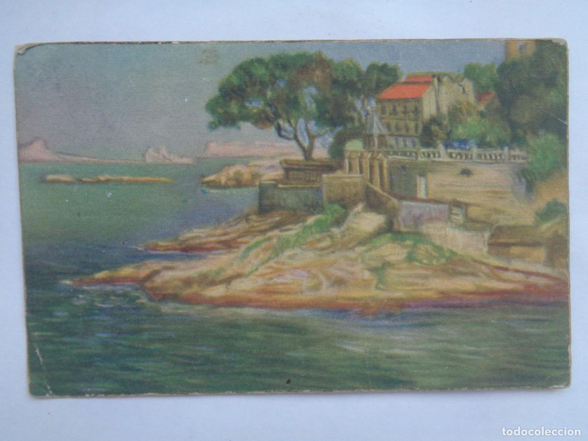 Postais: POSTAL CON BONITA PINTURA DE PAISAJE . A&Ntilde;OS 40