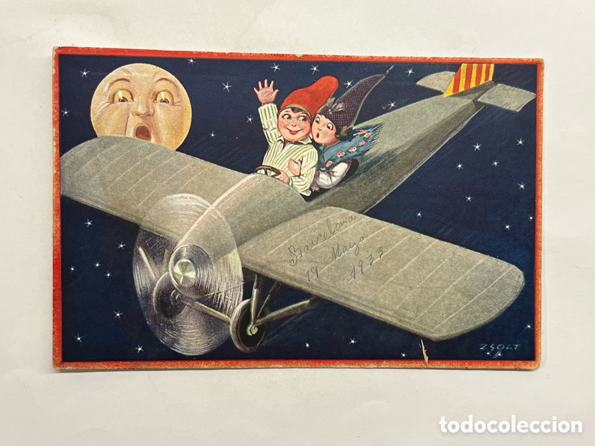 Postales: DIBUJOS Y CARICATURAS. Postal Idili Nocturn No.1512, ilustra Zsolt, Ediciones Victoria (a.1933)