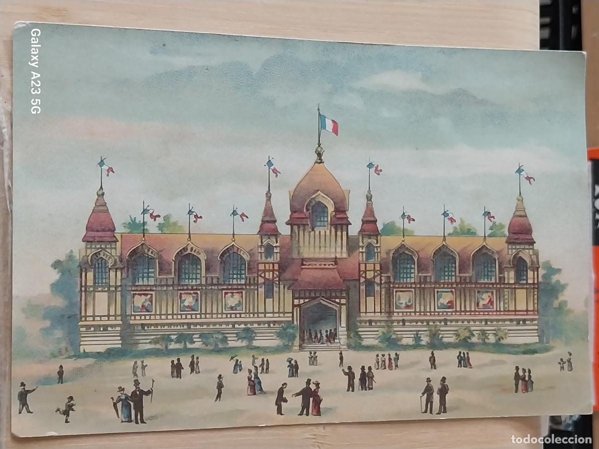 Postales: PABELLON COLONIAS FRANCESAS EXPO 1889 PARIS TARJETA ILUSTRACION TAMA&Ntilde;O POSTAL VINTAGE ORIGINAL