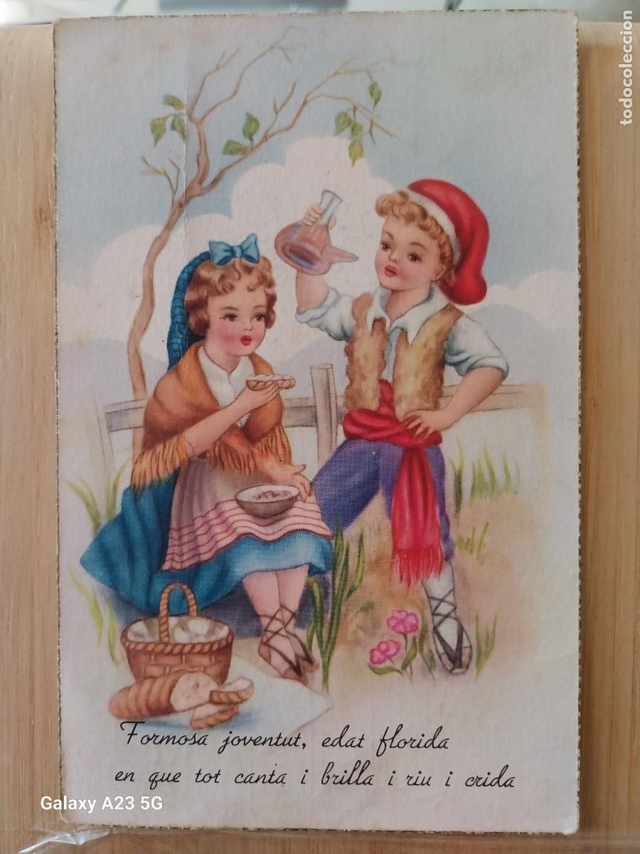 Postales: PAREJA CATALANA TRADICIONAL ILUSTRACION . ED CYZ 515 A N&ordm;1 ESCRITA ORIGINAL