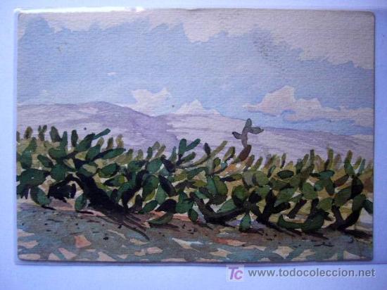 Postales: POSTAL ACUARELA ORIGINAL. - Foto 1