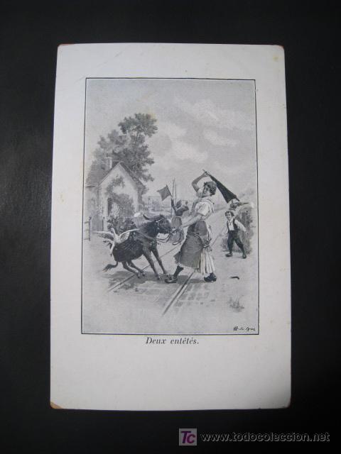 Postales: POSTAL ILUSTRADA DOS CABEZONES - Foto 1
