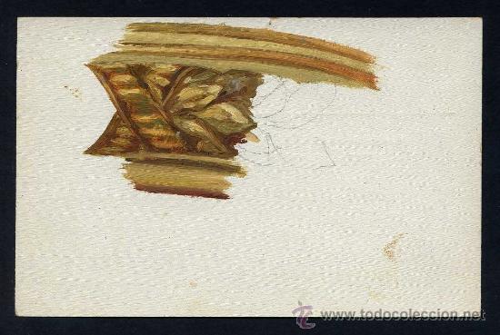 Postales: Apunte de tempera sobre postal. Sin circular. - Foto 1
