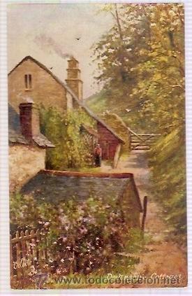 Postales: TUCKS POST CARD DEVONSHIRE COTTAGES ODEITE - Foto 1