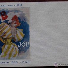 Postales: ANTIGUA POSTAL DE ILUSTRADORES COLLECTION JOB, CALENDRIER 1896. J. CHERET. DE LA COLECCION JOB. EN P