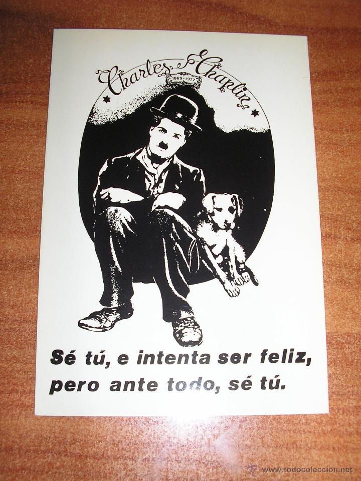 charlot-charles chaplin-1980 - Comprar Postales antiguas de Dibujos  originales y Grabados en todocoleccion - 41193196