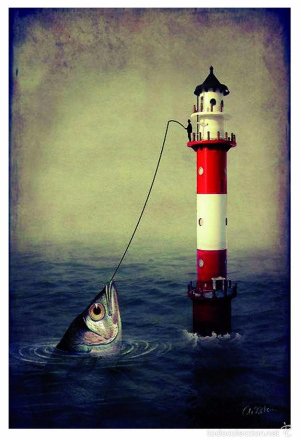Postales: FAROS POSTAL ILUSTRACION 6 - Foto 1