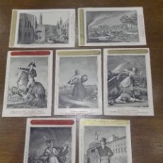 Postales: BONITA COLECCIÓN DE 7 POSTALES CON REPRODUCCIÓN DE GRABADOS DE LOS AÑOS 1824 AL 1830 -
