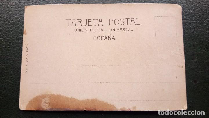 Postales: Antigua Postal, en Madera, Pintada. - Foto 6