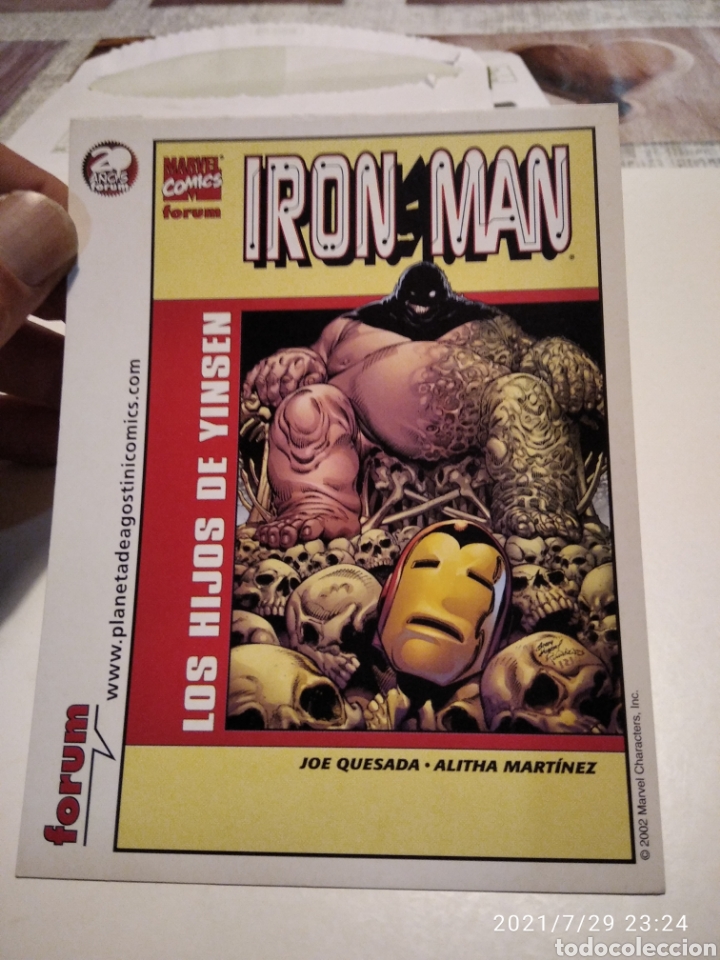Postales: Postal marvel Comics iron Man - Foto 1