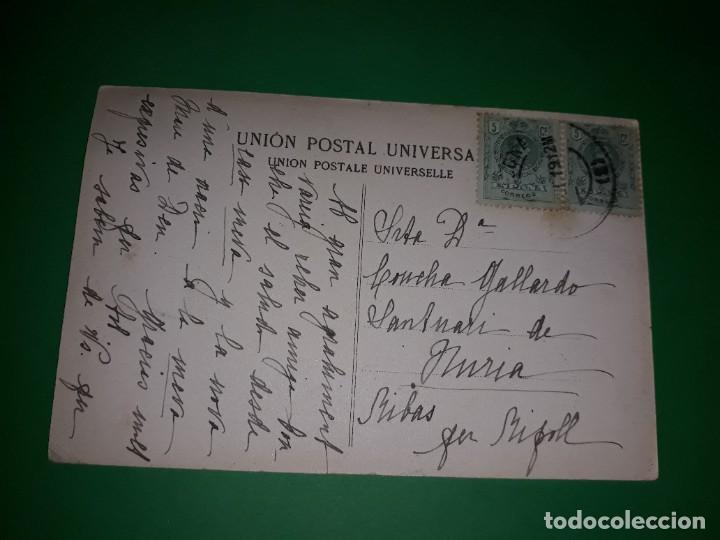 Postales: Postal Dibujo Grabado Moll de la Barceloneta Thomas 1919 - Foto 2 - 280311703