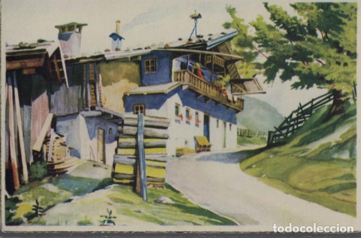 Postales: Dibujo Pintura Caserio / Sin circular - Foto 1