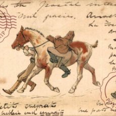 Postales: ILUSTRADA. ILLUSTRATEUR. HIPICA. EQIITATION. HORSE RIDING 1901.