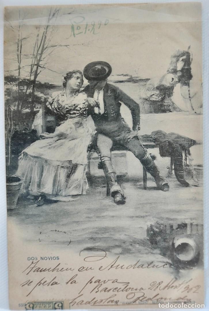 Postales: 3 POSTAL VARIADAS COSTUMBRISTAS - CIRCULADA - Foto 2