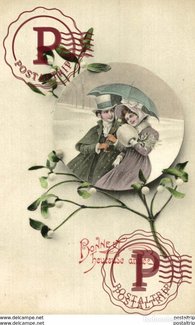 Postales: A.S.W. O A.S.V. Socki Vienne BONNE ANNEE ART NOUVEAU ART D&Eacute;CO : ILLUSTRATION Viennoises BONIN CO