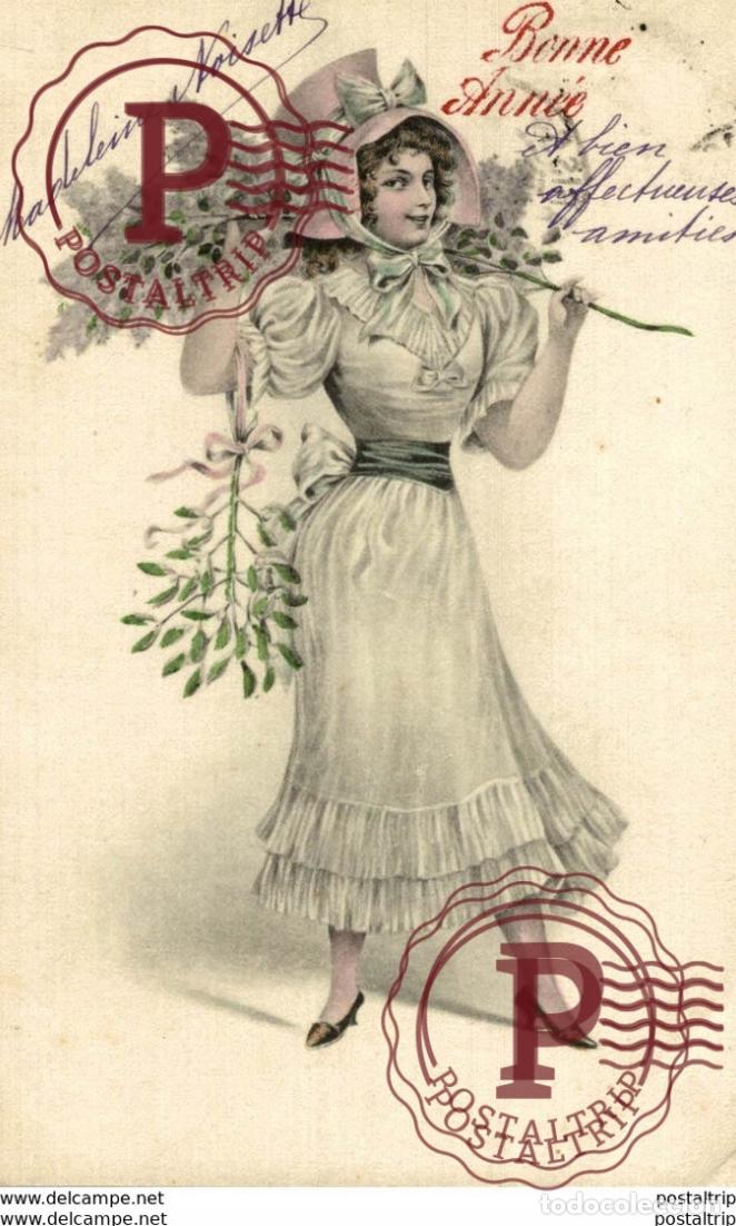 Postales: A.S.W. O A.S.V. Socki Vienne BONNE ANNEE ART NOUVEAU ART D&Eacute;CO : ILLUSTRATION Viennoises BONIN CO