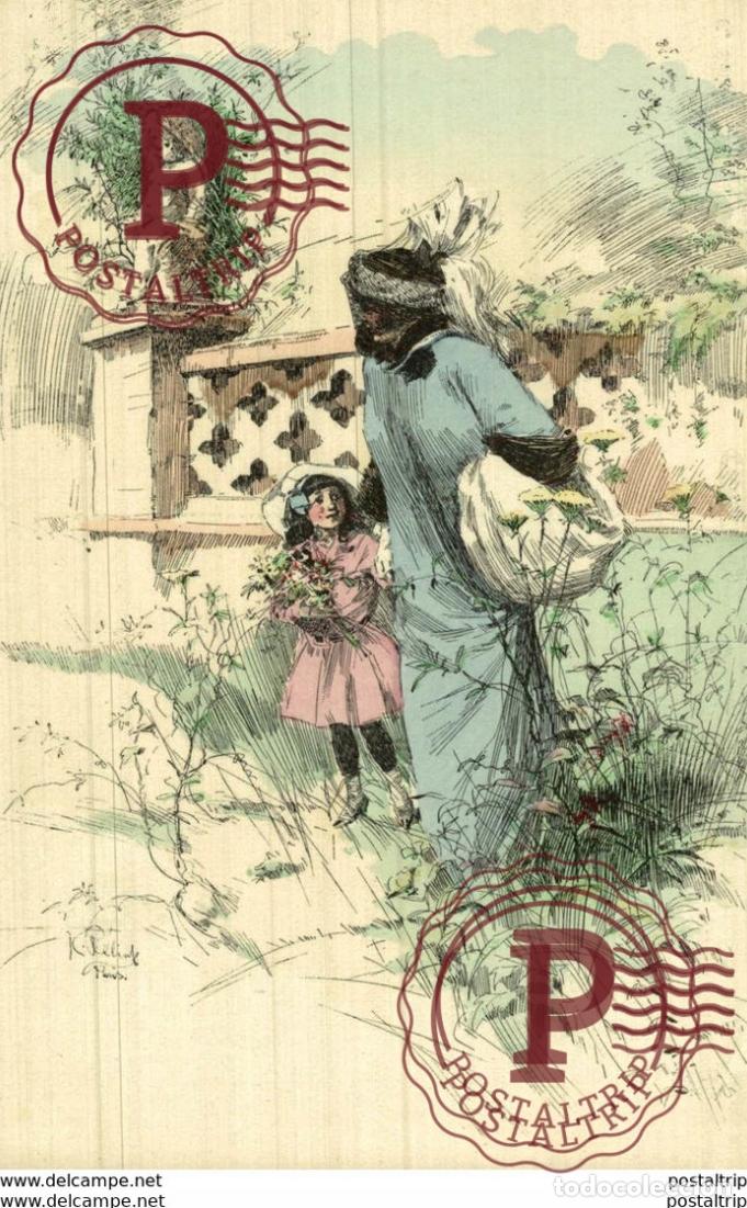 Postkarten: k relinde? paris E SOLC SSRO KARLIN PINX K RELINK Art nouveau Illustrateur