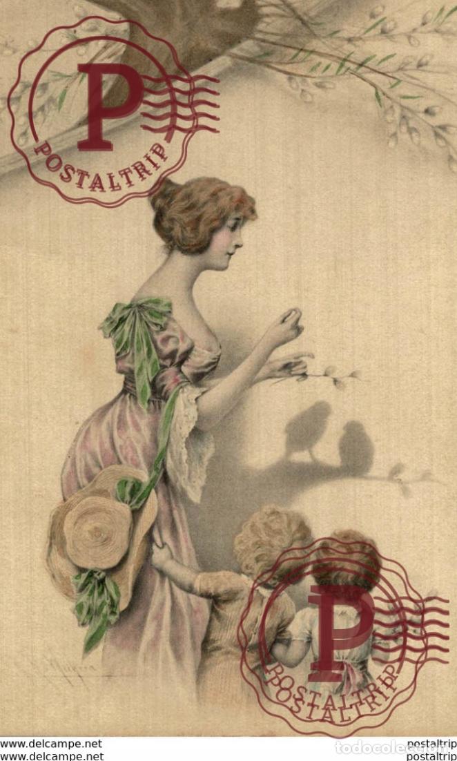 Postais: MM VIENNE BARCELONA 1913 LLUSTRATION Viennoises BONIN COLECCTION