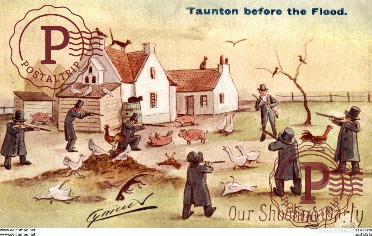 Postales: TAUNTON BEFORE THE FLOOD CYNICUS