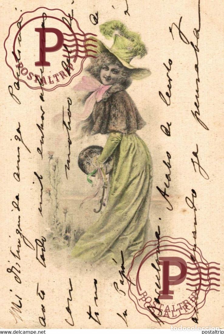 Postales: MUJER FEMME WOMAN ILLUSTRATEUR