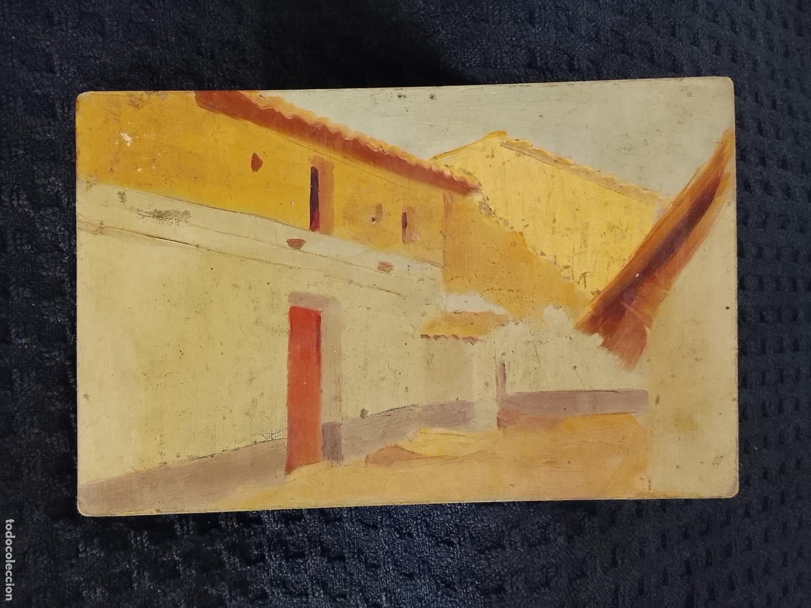 Postales: PINTURA A MANO SOBRE POSTAL ANTIGUA -(115.406)