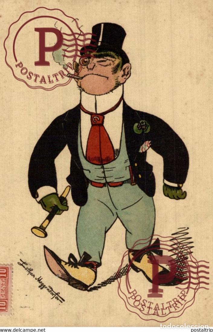 Postales: RARE CARD Singe Humanis&eacute; Lothar Meggendorfer