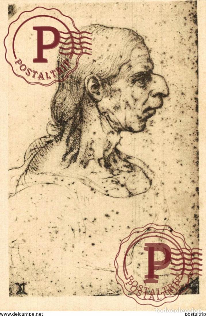 Postais: RARE LEONARDO DA VINCI CARICATURA ATTRIBUITO A