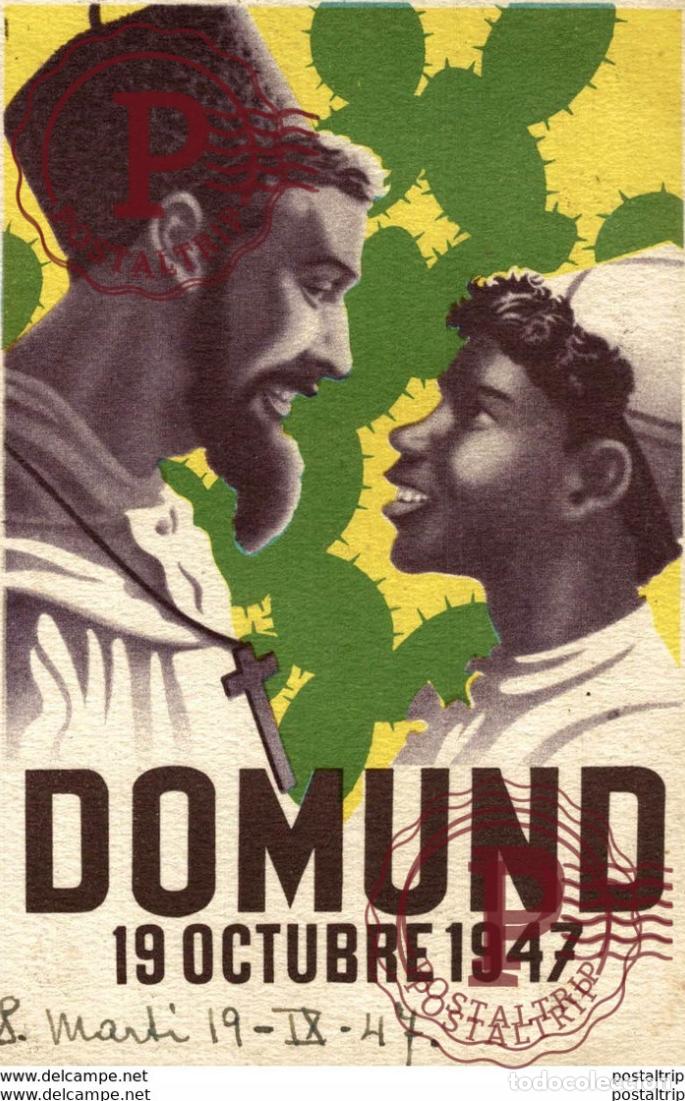 Postais: RARE CATALU&Ntilde;A ESPA&Ntilde;A SPAIN POSTAL DOMUND. 19 OCTUBRE 1947.