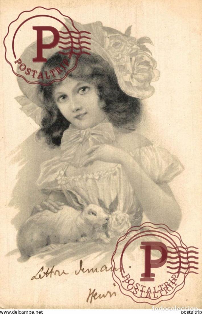 Postales: Jeune fille-Serie 1184-6 Illustrateur ILLUSTRATION Viennoises VIENNE